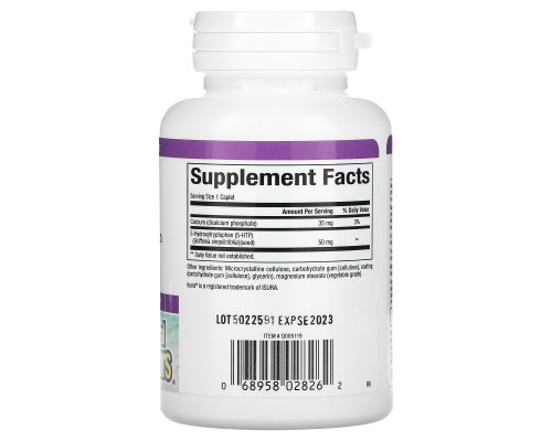 Natural Factors, 5-HTP, 50 mg, 60 Enteric Покрытые Капсулы Natural Factors, 5-HTP, 50 mg, 60 Enteric Покрытые Капсулы