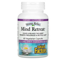 Natural Factors, Stress-Relax, Mind Retreat, 60 Vegetarian Capsules