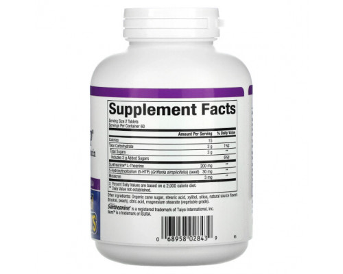 Для здорового сна Natural Factors, Tranquil Sleep, 120 Chewable Tablets Для здорового сна Natural Factors, Tranquil Sleep, 120 Chewable Tablets