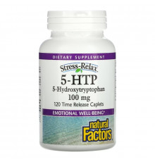 Natural Factors, Stress-Relax, 5-HTP, 100 mg, 120 Time Release Caplets