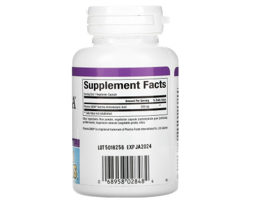 Natural Factors, Stress-Relax, Pharma GABA, 250 mg, 60 Vegetarian Capsules Natural Factors, Stress-Relax, Pharma GABA, 250 mg, 60 Vegetarian Capsules