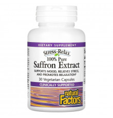 Natural Factors, Stress-Relax, 100% Pure Saffron Extract, 30 Vegetarian Capsules