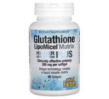 Natural Factors, Glutathione LipoMicel Matrix, 300 mg, 90 Softgels
