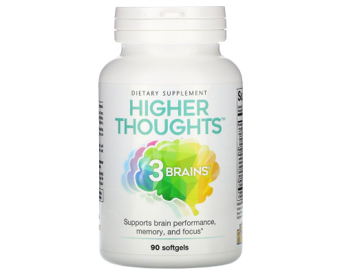 Natural Factors, 3 Brains, Higher Thoughts, 90 Softgels
