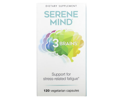 Natural Factors, 3 Brains, Serene Mind, 120 Vegetarian Capsules Natural Factors, 3 Brains, Serene Mind, 120 Vegetarian Capsules