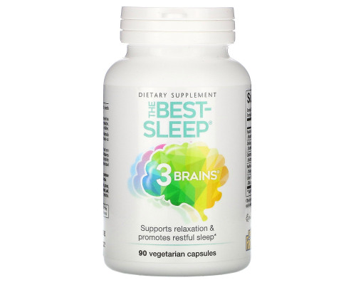 Natural Factors, 3 Brains, The Best-Sleep, 90 Vegetarian Capsules Natural Factors, 3 Brains, The Best-Sleep, 90 Vegetarian Capsules