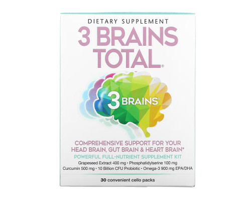 Natural Factors, 3 Brains Total, 30 Convenient Cello Packs Natural Factors, 3 Brains Total, 30 Convenient Cello Packs