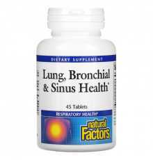 Natural Factors, Lung, Bronchial & Sinus Health, 45 таблеток