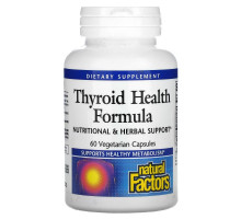 Natural Factors, Thyroid Health Formula, 60 Vegetarian Capsules