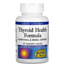 Natural Factors, Thyroid Health Formula, 60 Vegetarian Capsules