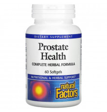 Natural Factors, Prostate Health, Complete Herbal Formula, 60 Softgels