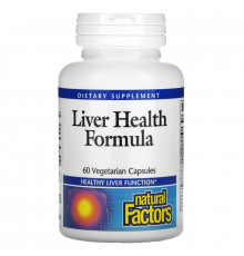 Natural Factors, Liver Health Formula, 60 растительных капсул