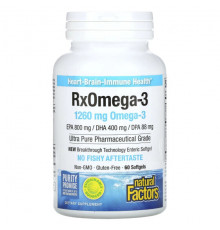 Рыбий жир и Омега 3, 6, 9 RxOmega-3, 1,260 mg, 60 Softgels (630 mg per Softgel)