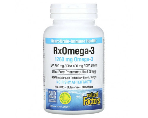 Рыбий жир и Омега 3, 6, 9 RxOmega-3, 1,260 mg, 60 Softgels (630 mg per Softgel) Рыбий жир и Омега 3, 6, 9 RxOmega-3, 1,260 mg, 60 Softgels (630 mg per Softgel)
