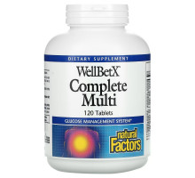 Natural Factors, WellBetX Complete Multi, 120 Tablets