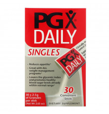 Natural Factors, PGX на каждый день, в индивидуальной упаковке, неароматизированные гранулы, 30 пакетиков, 2,5 г каждый