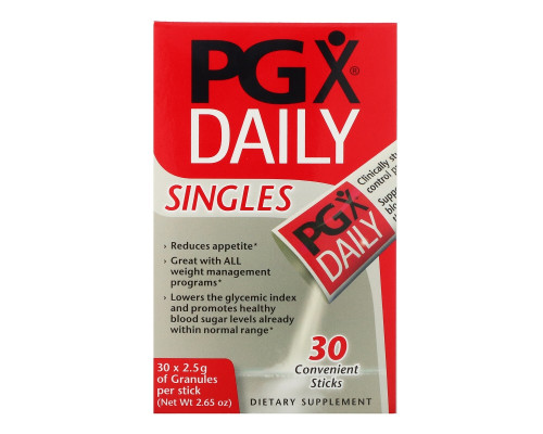 Natural Factors, PGX на каждый день, в индивидуальной упаковке, неароматизированные гранулы, 30 пакетиков, 2,5 г каждый Natural Factors, PGX на каждый день, в индивидуальной упаковке, неароматизированные гранулы, 30 пакетиков, 2,5 г каждый