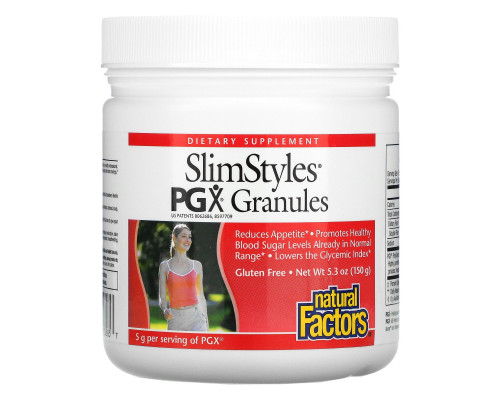 Natural Factors, SlimStyles, Полигликомплекс в гранулах, Без ароматизаторов, 5,3 унции (150 г) Natural Factors, SlimStyles, Полигликомплекс в гранулах, Без ароматизаторов, 5,3 унции (150 г)