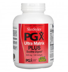 Natural Factors, SlimStyles PG X, Ultra Matrix Plus, Soothe Digest, 820 mg, 120 Softgels
