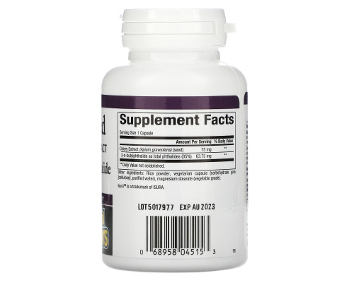 Natural Factors, Семена сельдерея, стандартизированный экстракт, 60 капсул в растительной оболочке Natural Factors, Семена сельдерея, стандартизированный экстракт, 60 капсул в растительной оболочке