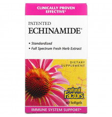 Natural Factors, Echinamide, 60 мягких табеток