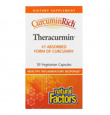 Natural Factors, CurcuminRich, Theracurmin, 30 Vegetarian Capsules