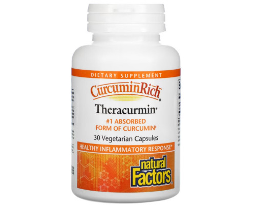 Natural Factors, CurcuminRich, Theracurmin, 30 Vegetarian Capsules Natural Factors, CurcuminRich, Theracurmin, 30 Vegetarian Capsules