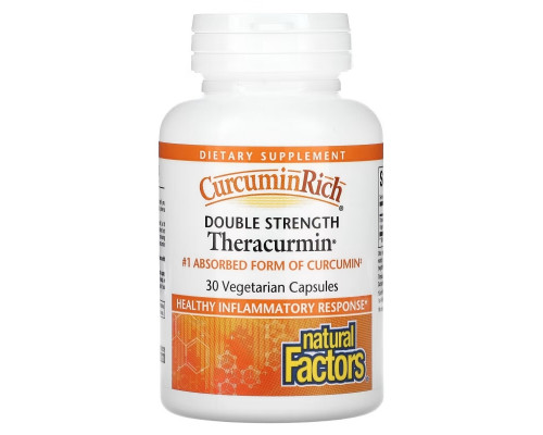 Natural Factors, Theracurmin, Double Strength, 30 Vegetarian Capsules Natural Factors, Theracurmin, Double Strength, 30 Vegetarian Capsules