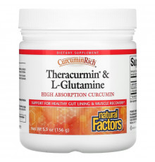Natural Factors, CurcuminRich, Theracurmin & L-Glutamine, 5.5 oz (156 g)