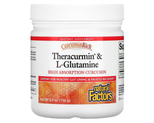 Natural Factors, CurcuminRich, Theracurmin & L-Glutamine, 5.5 oz (156 g) Natural Factors, CurcuminRich, Theracurmin & L-Glutamine, 5.5 oz (156 g)