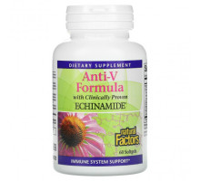 Эхинацея Anti-V Formula, with Clinically Proven Echinamide, 60 Softgels
