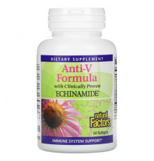 Эхинацея Anti-V Formula, with Clinically Proven Echinamide, 60 Softgels