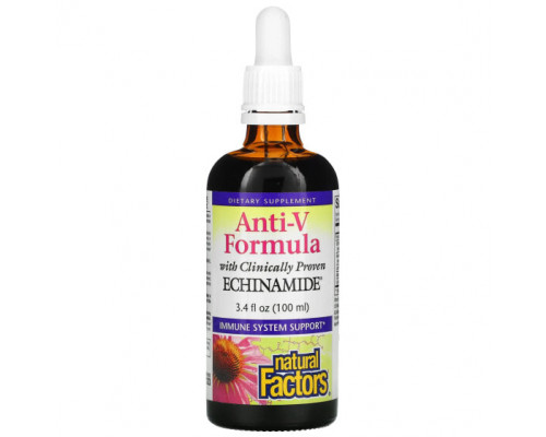 Эхинацея Anti-V Formula, with Clinically Proven Echinamide, 3.4 fl oz (100 ml) Эхинацея Anti-V Formula, with Clinically Proven Echinamide, 3.4 fl oz (100 ml)