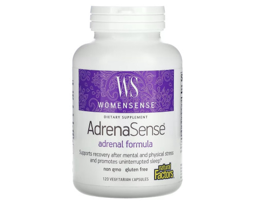 Natural Factors, WomenSense, AdrenaSense, Adrenal Formula, 120 Vegetarian Capsules Natural Factors, WomenSense, AdrenaSense, Adrenal Formula, 120 Vegetarian Capsules