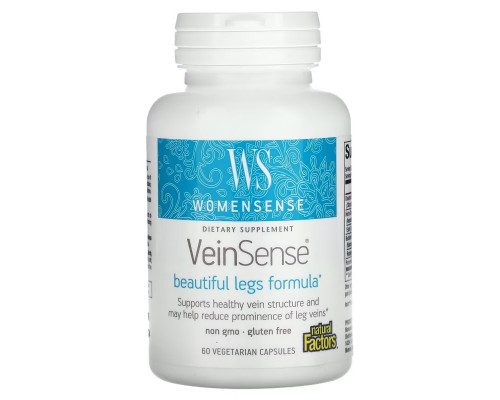 Natural Factors, WomenSense, VeinSense, 60 Vegetarian Capsules Natural Factors, WomenSense, VeinSense, 60 Vegetarian Capsules