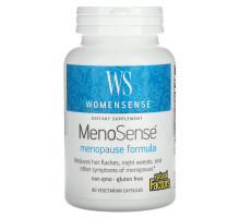 Natural Factors, WomenSense, MenoSense, формула для приема в период менопаузы, 90 растительных капсул
