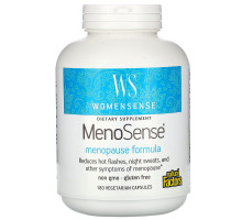 Natural Factors, WomenSense, MenoSense, формула для поддержки организма при менопаузе, 180 вегетарианских капсул