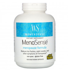 Natural Factors, WomenSense, MenoSense, формула для поддержки организма при менопаузе, 180 вегетарианских капсул
