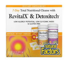 Natural Factors, Питательное очищение за 7 дней с RevitalX и Detoxitech, 603,5 г (1,33 фунта)