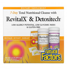 Natural Factors, Питательное очищение за 7 дней с RevitalX и Detoxitech, 603,5 г (1,33 фунта)