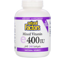 Natural Factors, Смешанный витамин Е 240 гелевых капсул