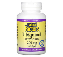 Natural Factors, Ubiquinol, 200 mg, 30 Softgels