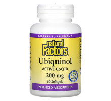 Natural Factors, Ubiquinol, 200 mg, 60 Softgels