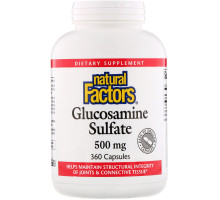 Natural Factors, Глюкозамин сульфат, 360 капсул