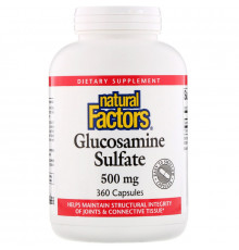 Natural Factors, Глюкозамин сульфат, 360 капсул