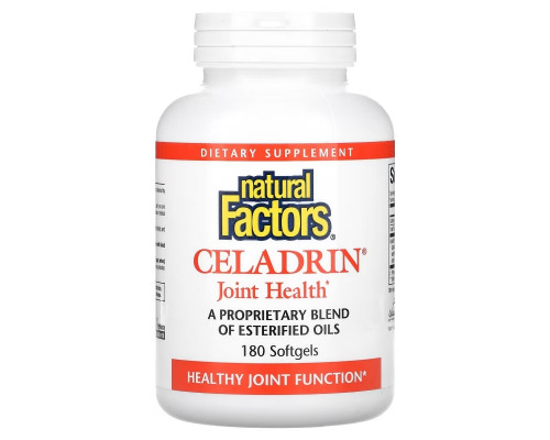 Natural Factors, Celadrin, Joint Health, 180 Softgels Natural Factors, Celadrin, Joint Health, 180 Softgels