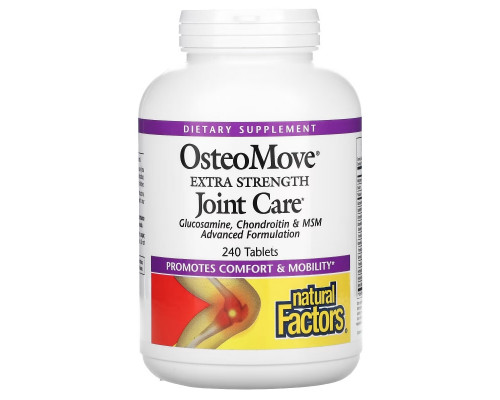 Natural Factors, OsteoMove, усиленное средство для суставов, 240 таблеток Natural Factors, OsteoMove, усиленное средство для суставов, 240 таблеток
