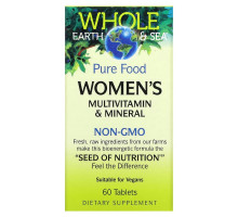 Natural Factors, Whole Earth & Sea, Multivitamin und Mineralstoff für Frauen, 60 Tabletten