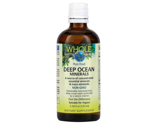 Natural Factors, Whole Earth & Sea, Deep Ocean Minerals, 3.38 fl oz (100 ml) Natural Factors, Whole Earth & Sea, Deep Ocean Minerals, 3.38 fl oz (100 ml)