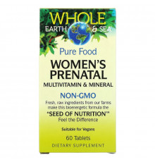 Natural Factors, Whole Earth & Sea, Women's Prenatal Multivitamin & Mineral, 60 Tablets